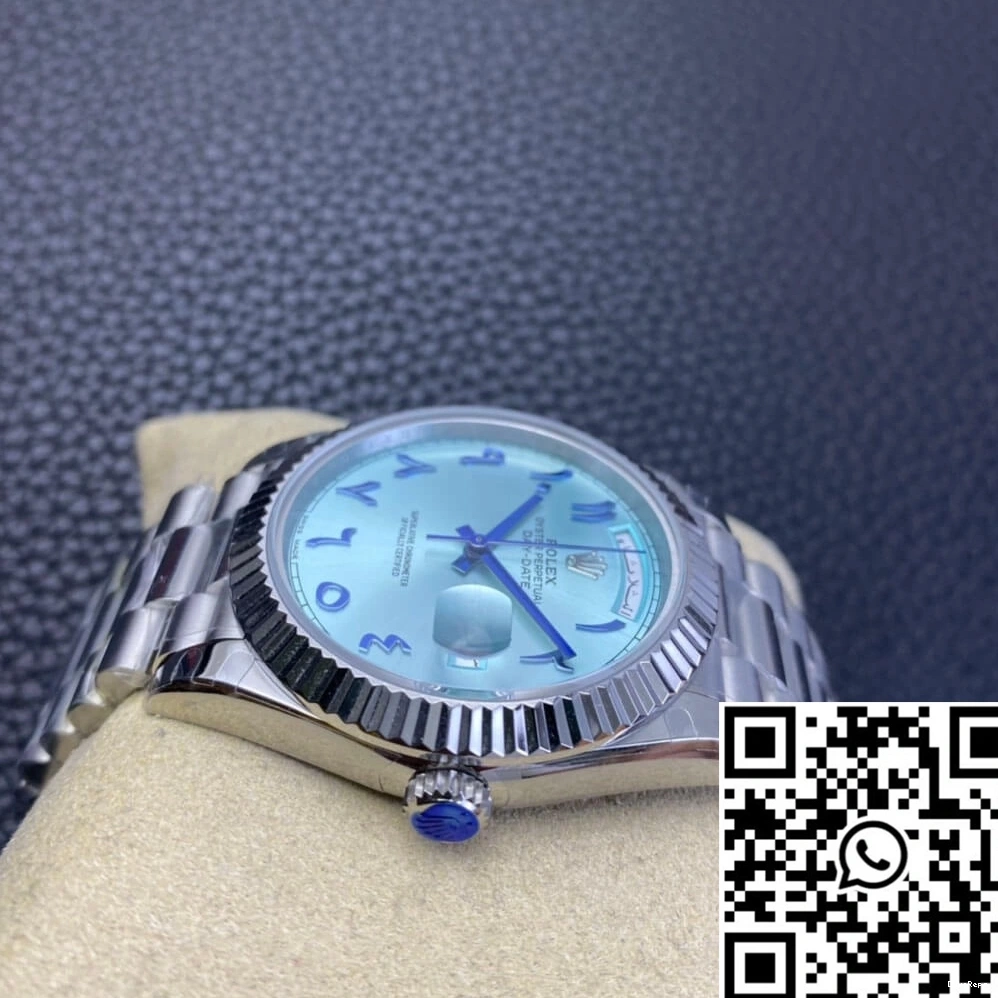 Blue Dial East Ice Customization Middle Date Rolex Day BP Factory 0312